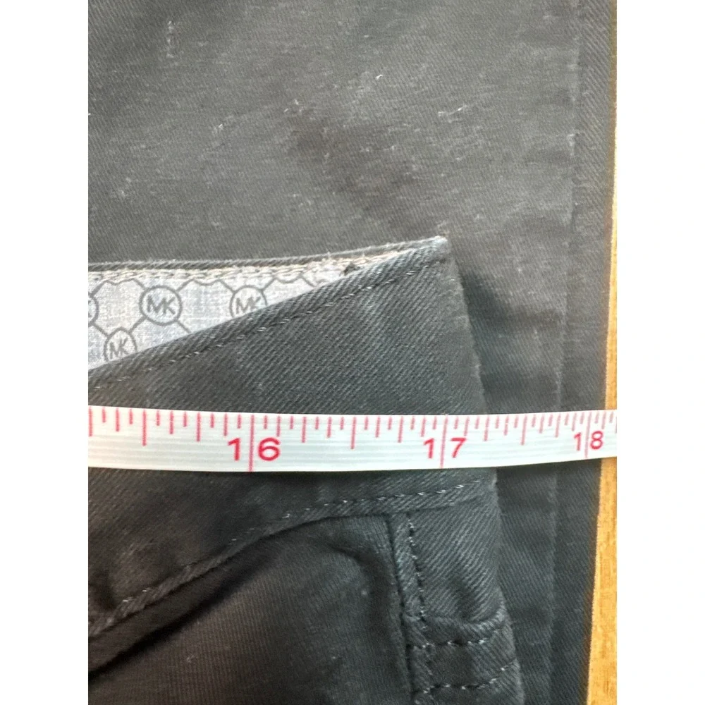 Michael Kors Parker Slim Fit Black Pants Mens 36/30 Cotton Blend Five Pocket